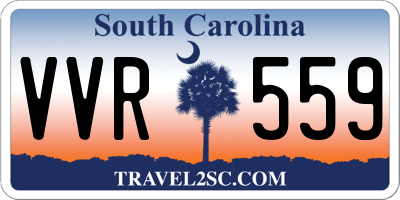 SC license plate VVR559