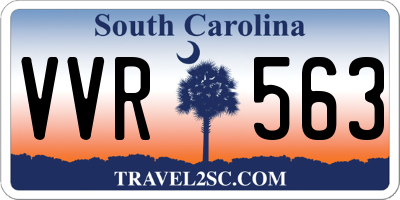 SC license plate VVR563
