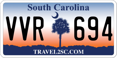 SC license plate VVR694