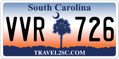 SC license plate VVR726