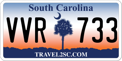 SC license plate VVR733