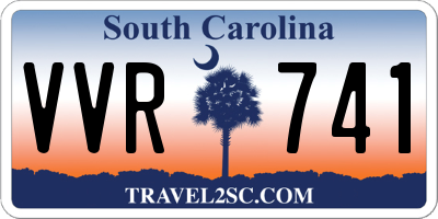 SC license plate VVR741