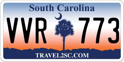 SC license plate VVR773