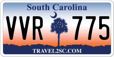 SC license plate VVR775