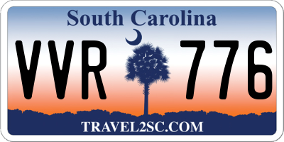 SC license plate VVR776