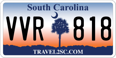 SC license plate VVR818