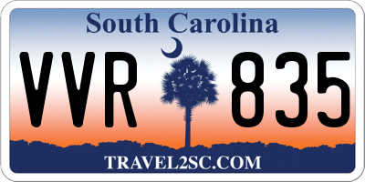 SC license plate VVR835