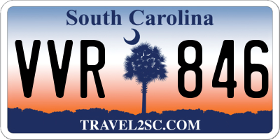 SC license plate VVR846