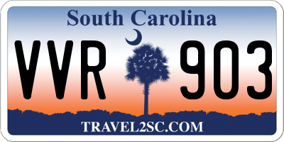 SC license plate VVR903