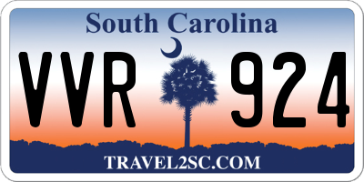 SC license plate VVR924