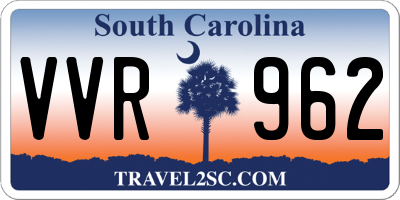 SC license plate VVR962