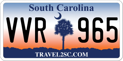 SC license plate VVR965