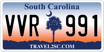 SC license plate VVR991