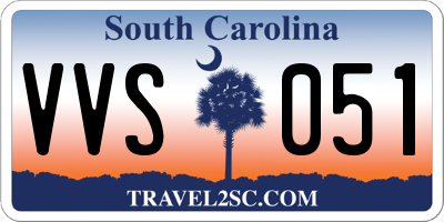 SC license plate VVS051