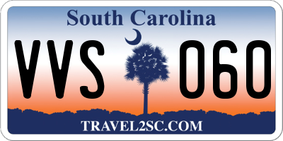 SC license plate VVS060