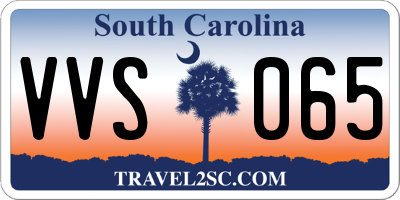 SC license plate VVS065