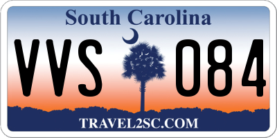 SC license plate VVS084