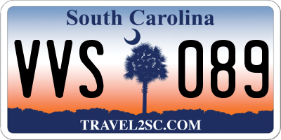 SC license plate VVS089