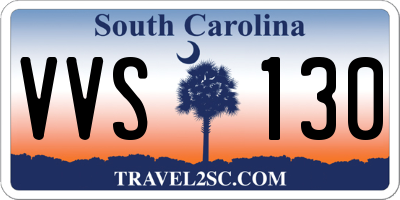 SC license plate VVS130