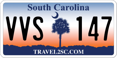 SC license plate VVS147