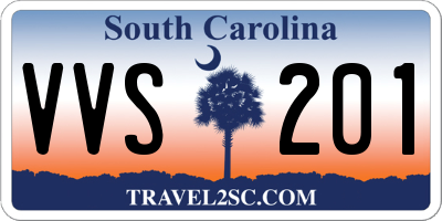 SC license plate VVS201
