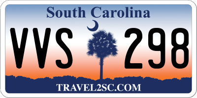 SC license plate VVS298