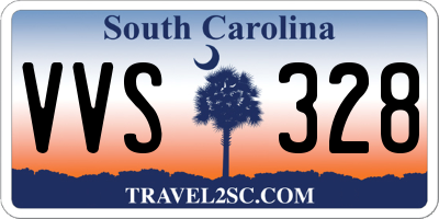 SC license plate VVS328
