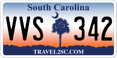 SC license plate VVS342