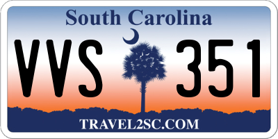 SC license plate VVS351