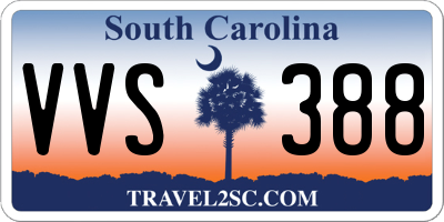 SC license plate VVS388