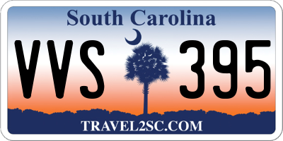SC license plate VVS395