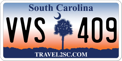 SC license plate VVS409