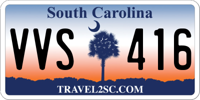 SC license plate VVS416