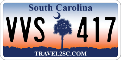 SC license plate VVS417
