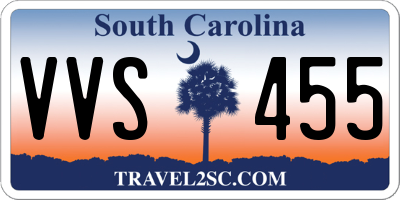 SC license plate VVS455