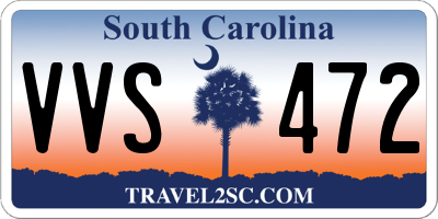 SC license plate VVS472
