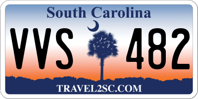 SC license plate VVS482