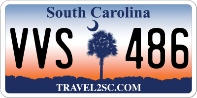 SC license plate VVS486