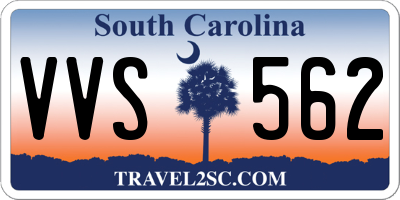 SC license plate VVS562