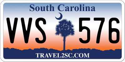 SC license plate VVS576