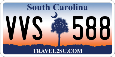 SC license plate VVS588