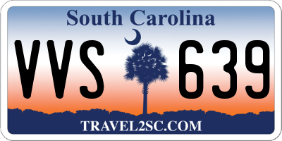 SC license plate VVS639