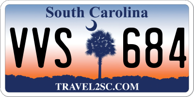 SC license plate VVS684
