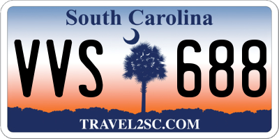 SC license plate VVS688