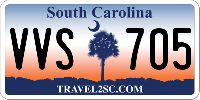 SC license plate VVS705