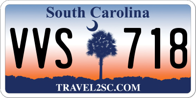 SC license plate VVS718