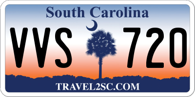 SC license plate VVS720