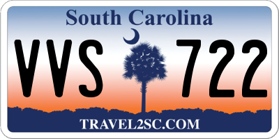 SC license plate VVS722
