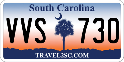 SC license plate VVS730