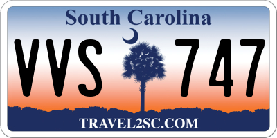 SC license plate VVS747